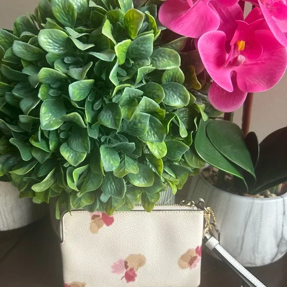 Coach Floral Wallet and Wristlet Set.